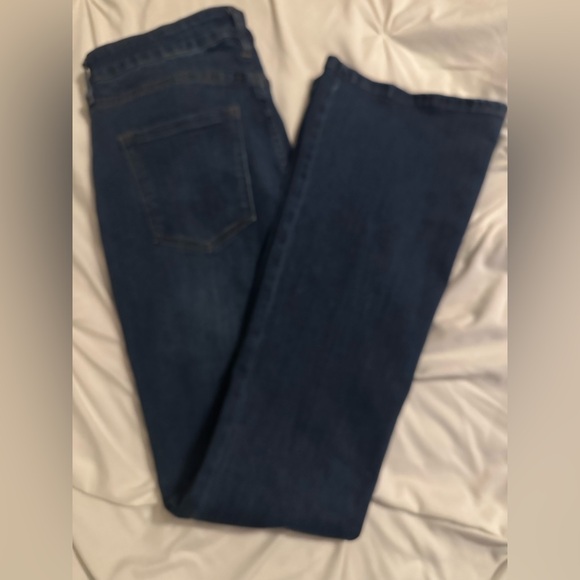 Fashion Nova Dark Blue flare leg Jeans - Picture 3 of 5